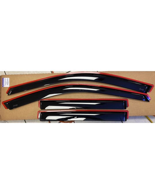 Mopar In-Channel Side Window Air Deflectors Tinted For Two Row