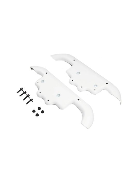 Mopar Off Road Rear End Rock Rail Trim Covers White