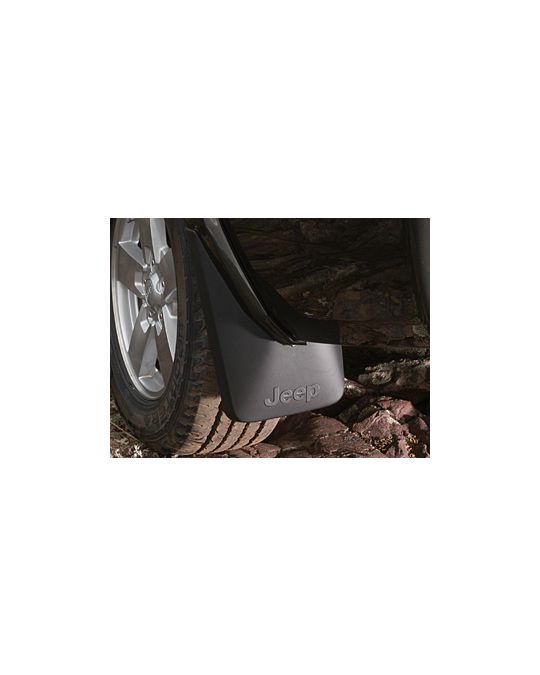 Mopar Splash Guards Rear Molded Black W/ Jeep Logo