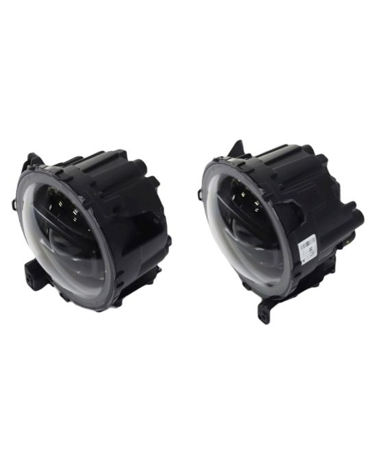 Mopar Blacked Out LED Headlight Upgrade For Halogen Factory Lamps Driver And Passenger Sides