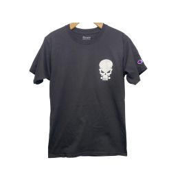 Jeep Short Sleeve T-Shirt Don't Tread On Me With Jeep Grille Skull Size Small Black